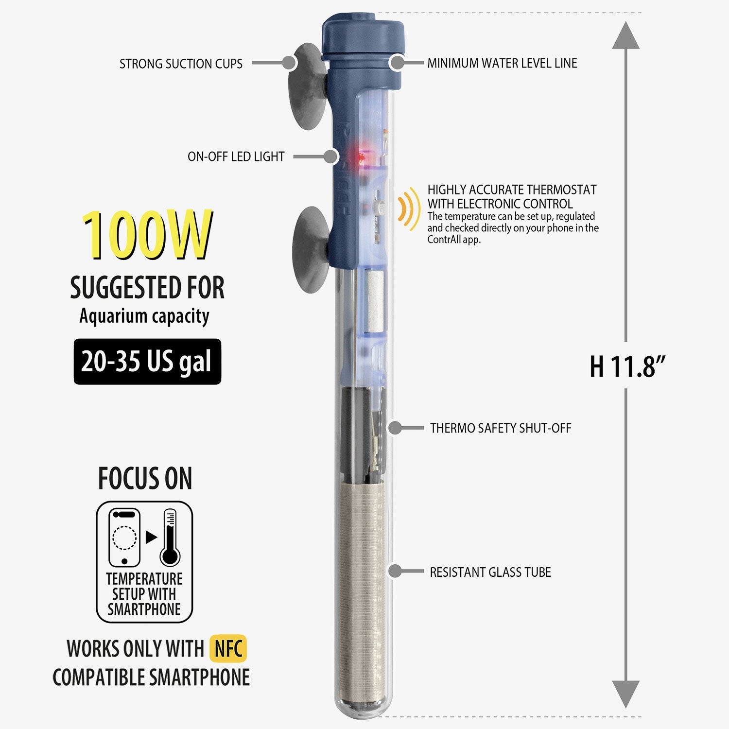 SCUBA ContactLess Submersible Heater – Waterbox Aquariums Canada